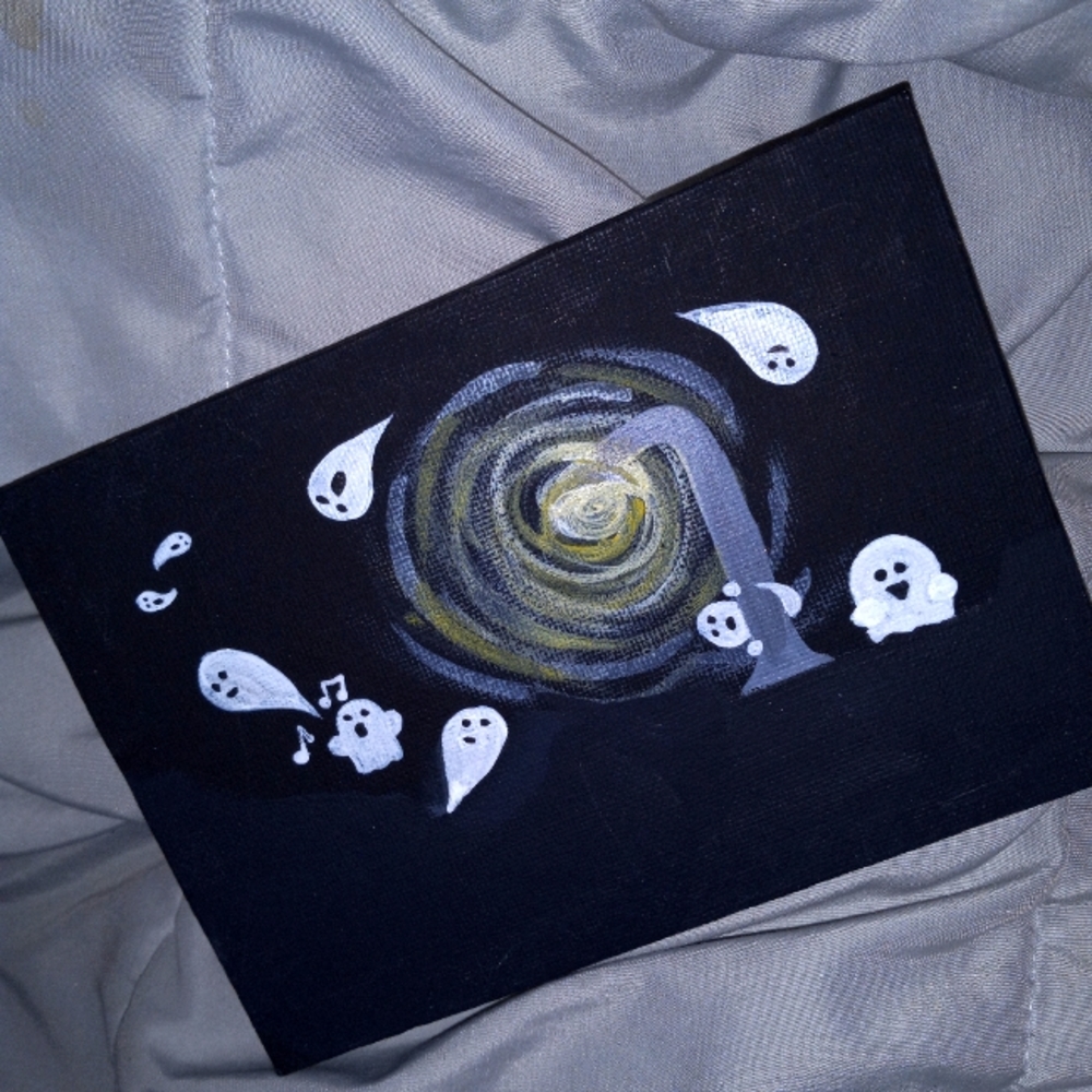Ghosts running amuck mini wall art